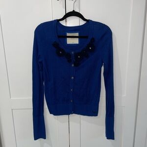 Abercrombie & Fitch Vintage Blue Floral Cardigan